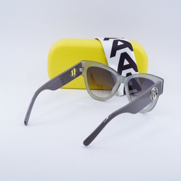 Marc Jacobs MARC 697/S 06CR 9O Cat Eye Sunglasses - Sage\Dark Grey Gradient - Picture 9 of 9